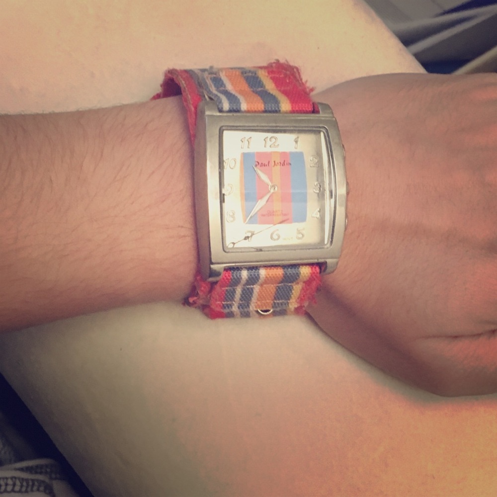 Striped watch